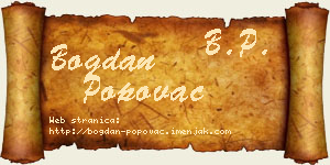 Bogdan Popovac vizit kartica